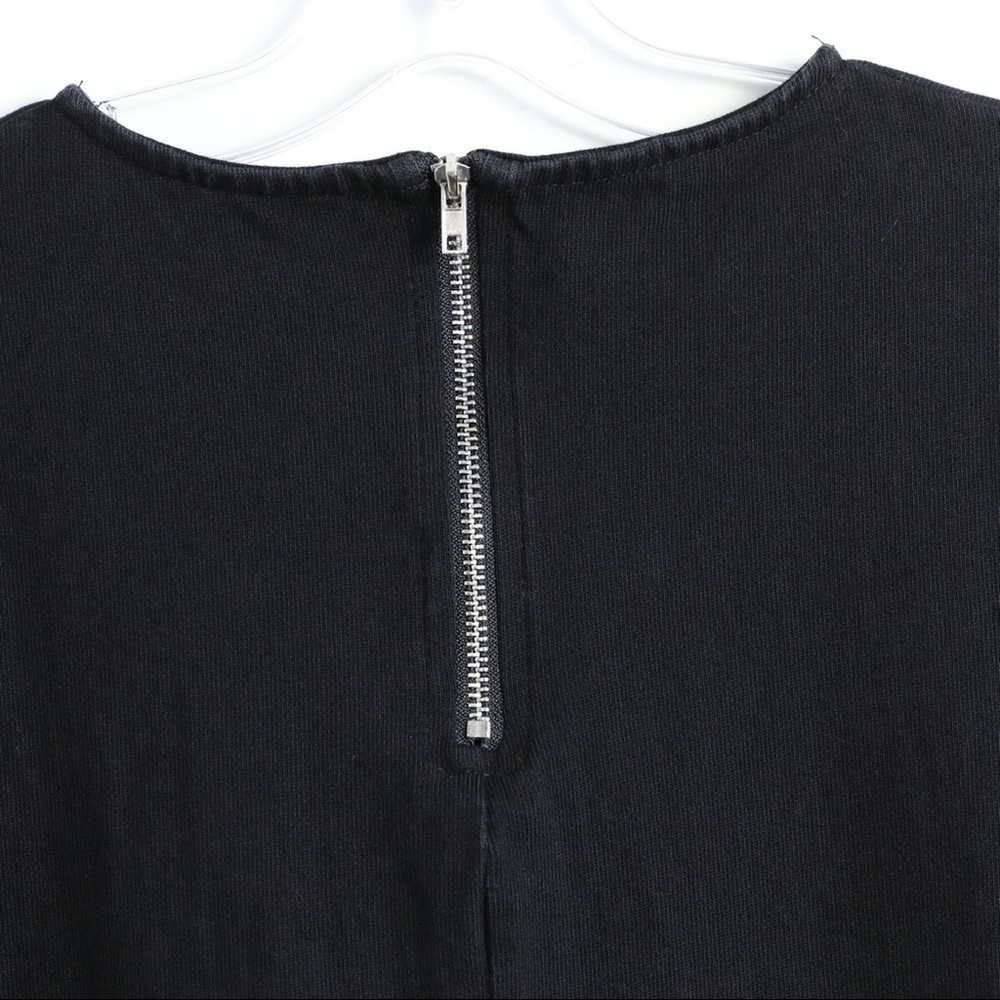 Titivate Japanese Mori Girl Style black midi dress loose fit oversized cotton S - Picture 5 of 7